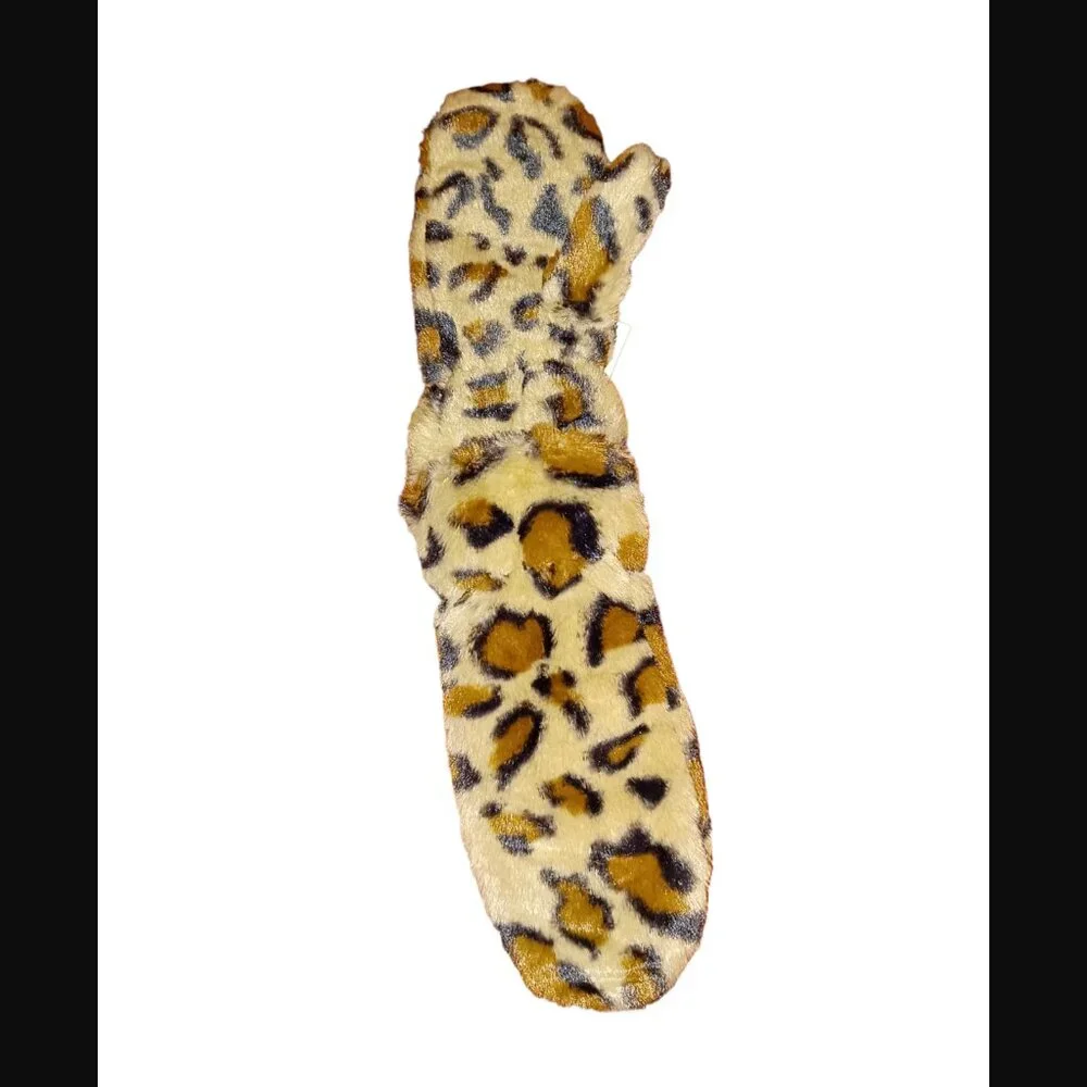 Nordstrom Light Brown Leopard Faux OSFM Kids Mittens Tucker And Tate NWT